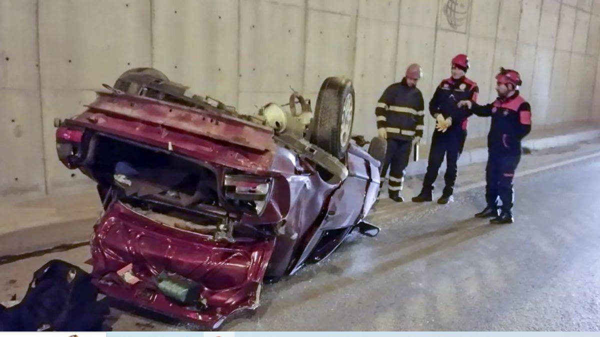 Çorum'da otomobil devrildi! 1 ölü, 3 yaralı