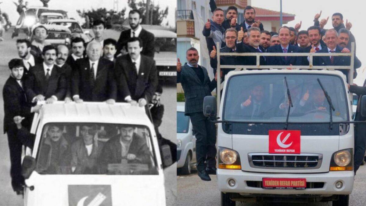 Fatih Erbakan babasının pozunu tekrarladı