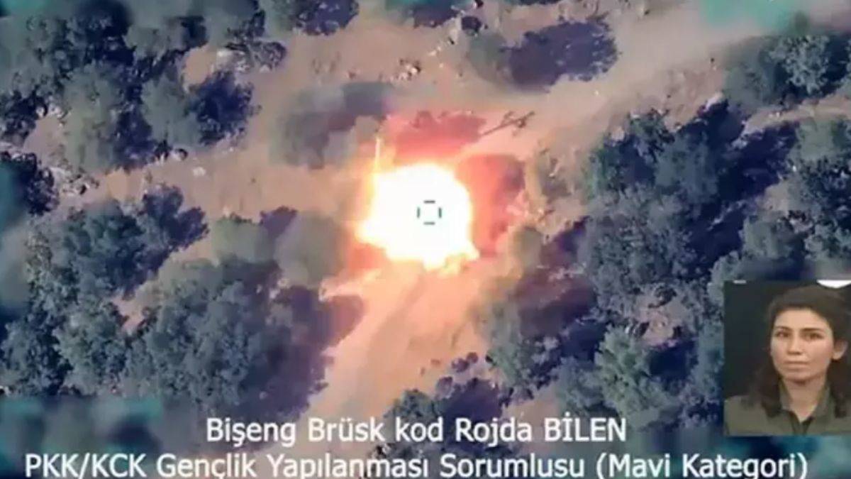 MİT, PKK'ya SİHA ile operasyon anını paylaştı