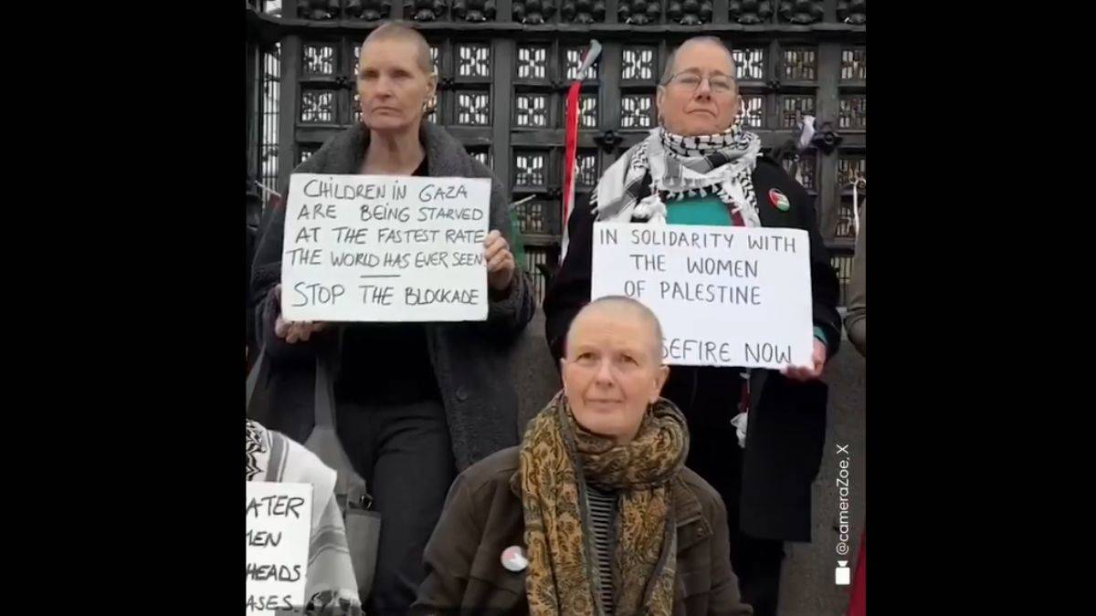 Filistinli kadınlar ve çocuklar için eylem: Saçlarını kestiler