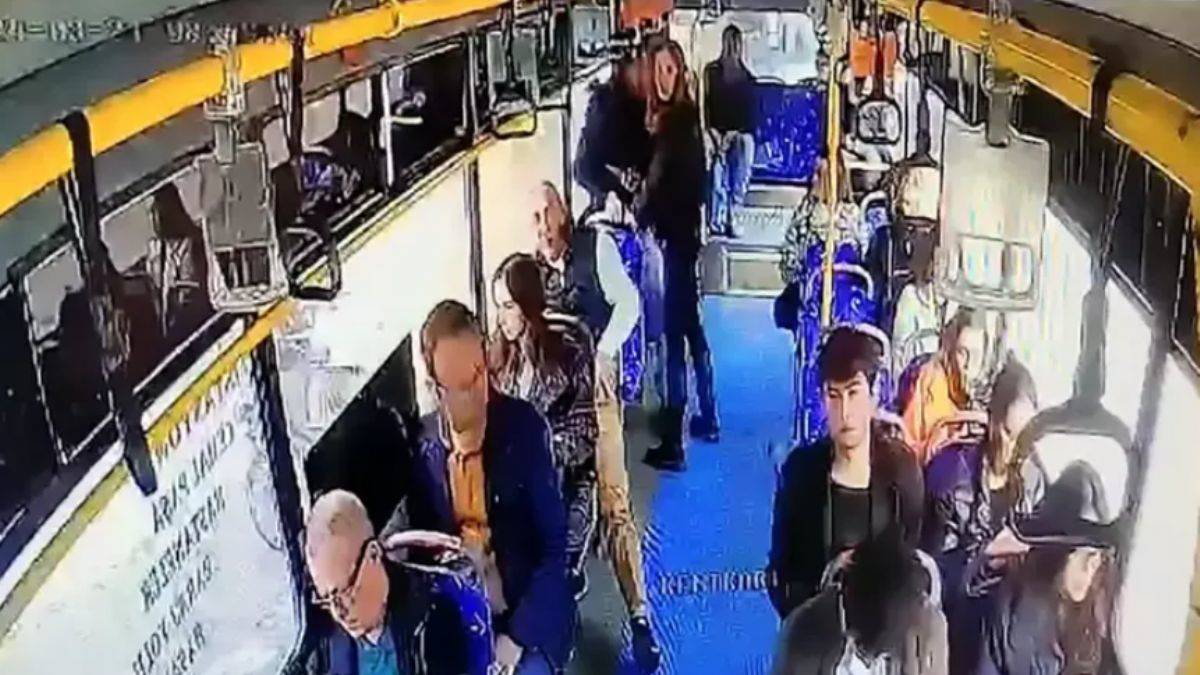 Tacizci önce dövüldü, sonra polise teslim edildi