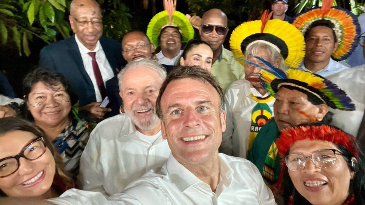 Macron'un Brezilya'dan fotoğraf şovu: Bu bir düğündü