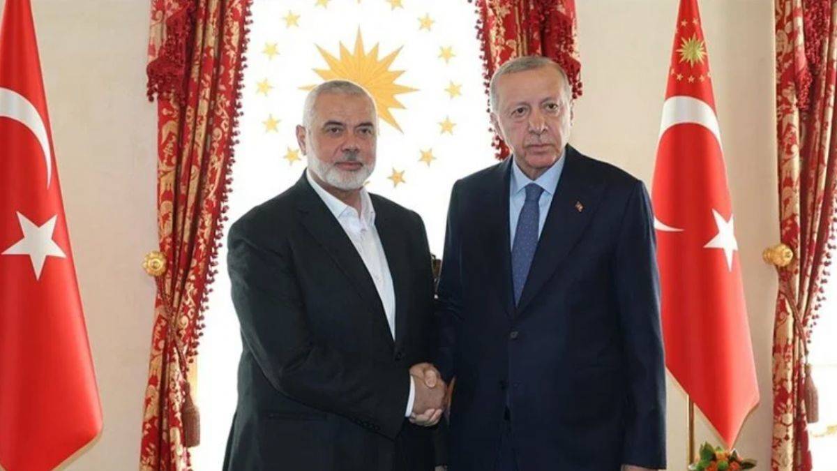 Kritik toplantı; Erdoğan, Hamas'ın lider kadrosu ile görüştü