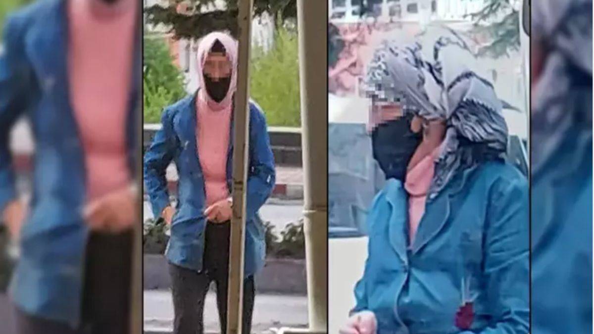 Kadın kıyafetiyle çocukları takip eden şüpheli yakalandı