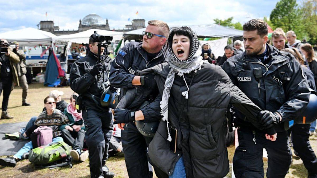 Alman polisi saldırdı! 'ABD'deki öğrencileri destekliyoruz'