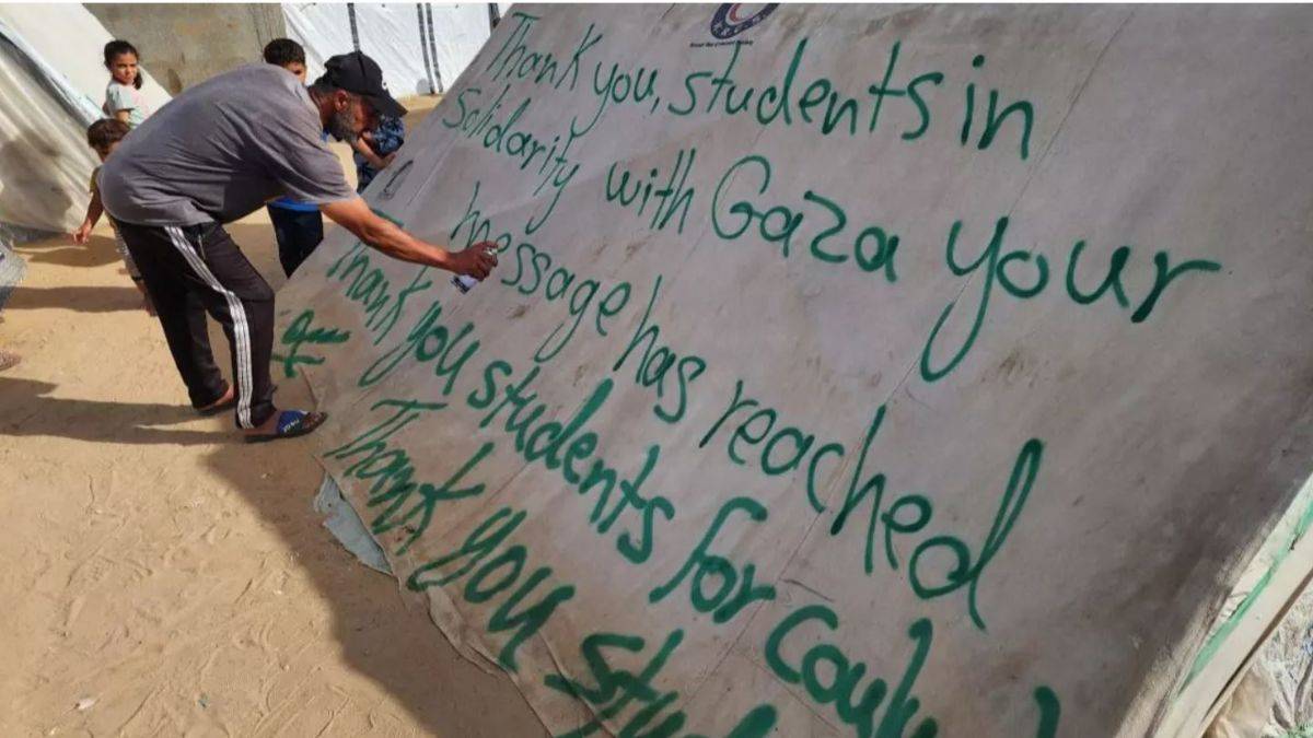 Gazze'deki Filistinliden ABD'deki öğrencilere teşekkür: Mesaj ulaştı