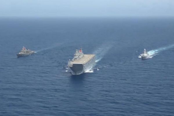 TCG Anadolu, İyon Denizi'nde