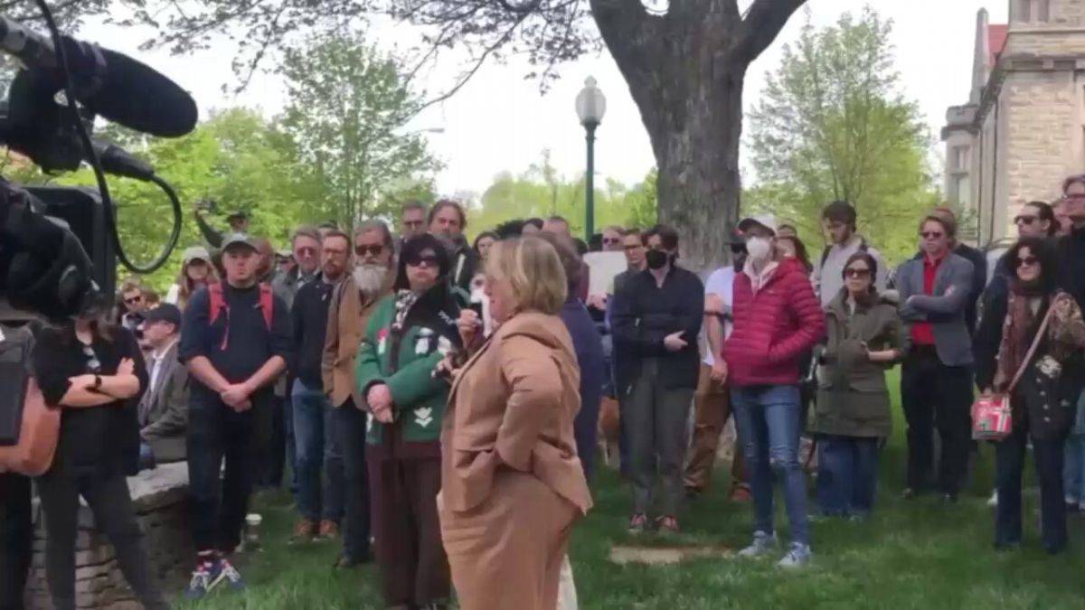 Gazze eylemindeki profesörün gözyaşları içinde verdiği mesaj