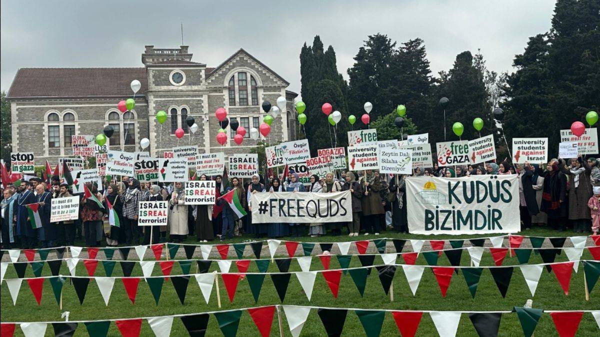 Boğaziçi Üniversitesi'nde Gazze eylemi