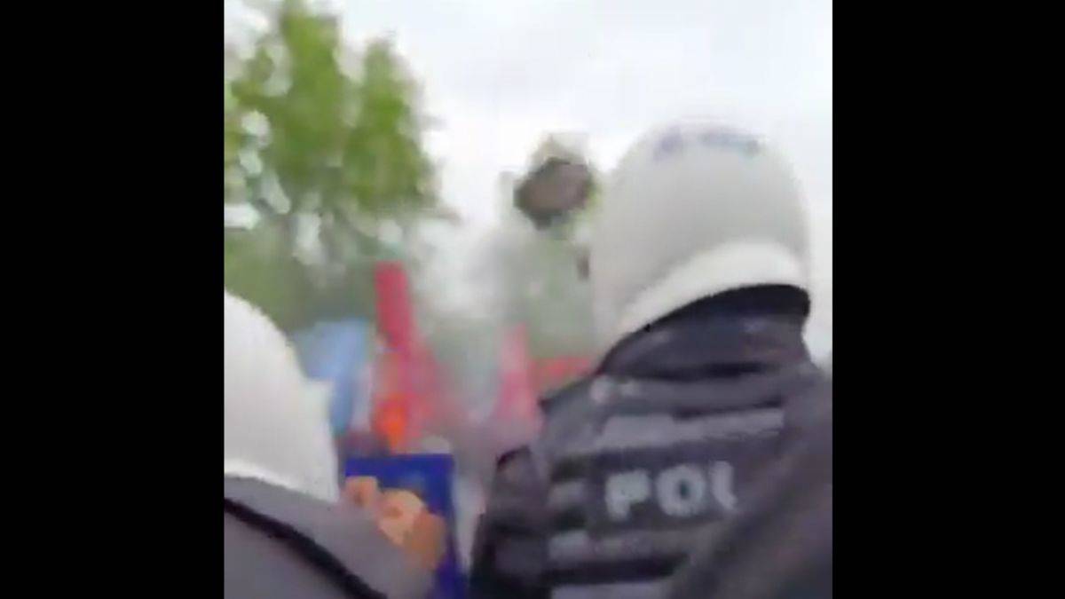 1 Mayıs'ta polisin ölümden döndüğü anlar ortaya çıktı