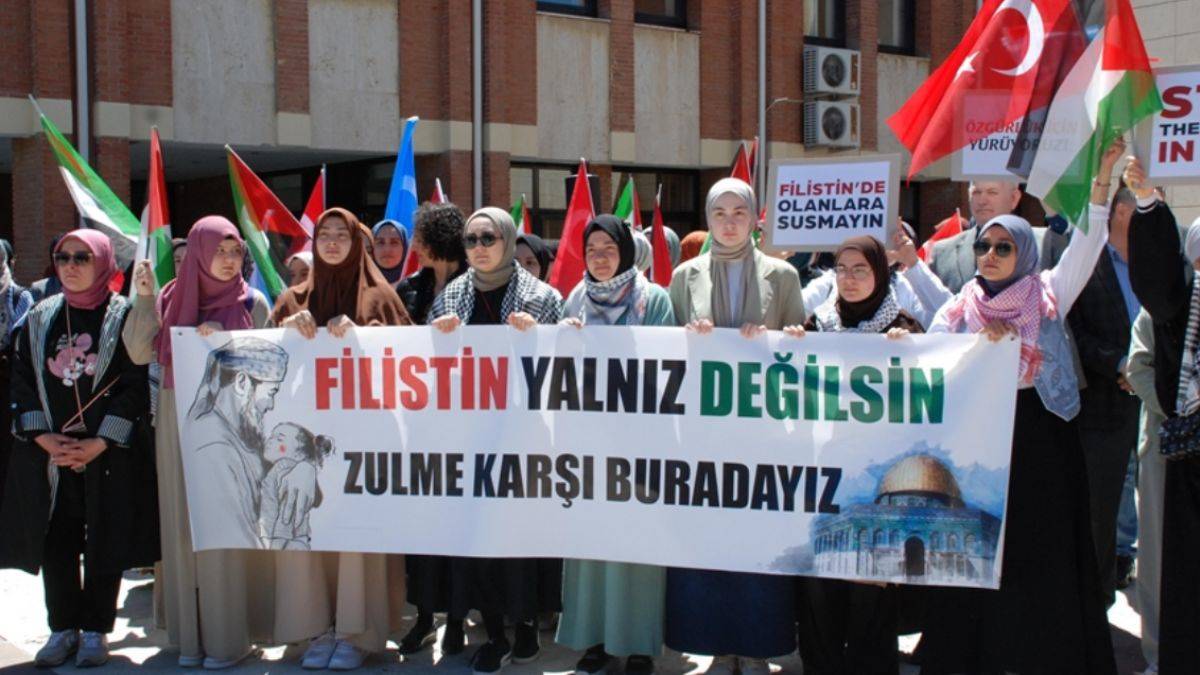 Anadolu Üniversitesi'nden Gazze eylemi