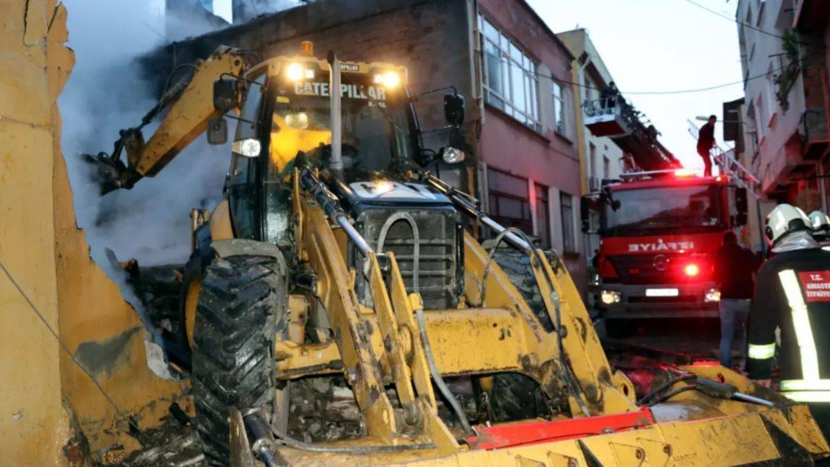 Amasya'da tarihi konak yangın