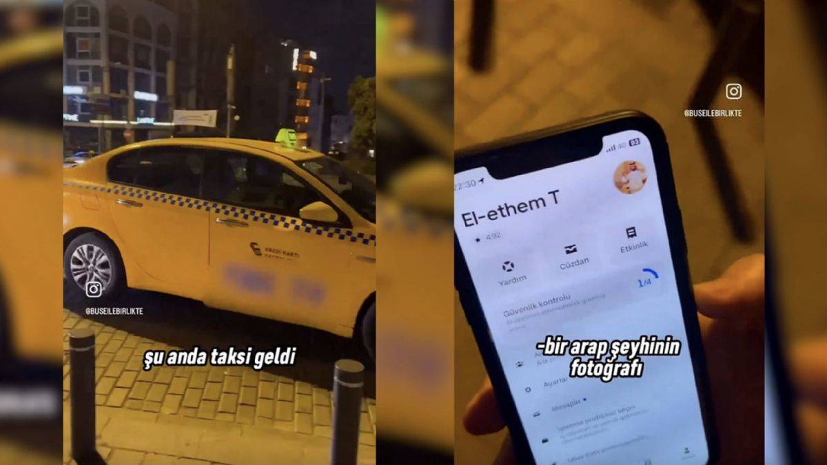 İstanbul'da taksiye binmek için Arap şeyhine dönüşmek
