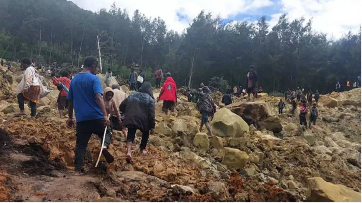 Papua Yeni Gine'de facia: 2 binden fazla kişi toprak altında
