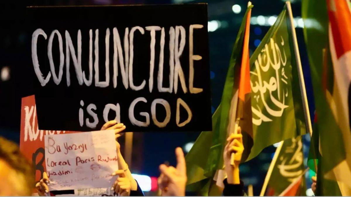 İsrail'in İstanbul Başkonsolosluğu önünde protesto! ''Kahrolsun İsrail''