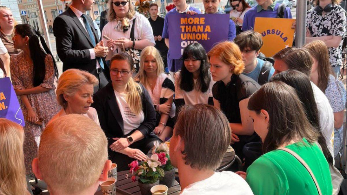 'Ursula, Ursula saklanamazsın, soykırımı destekliyorsun!'