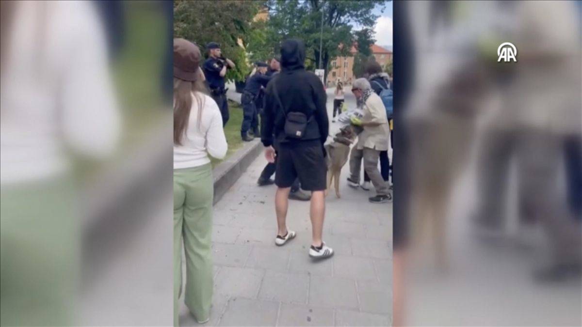 Stockholm'de KTH öğrencilerine Filistin'e destek gösterilerine polis müdahalesi