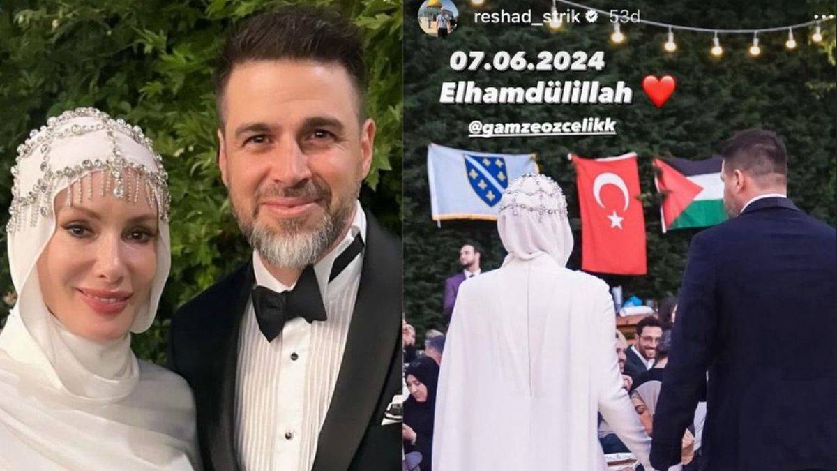 Gamze Özçelik, Reshad Strik ile evlendi
