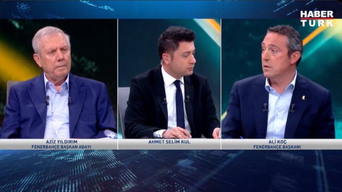Ali Koç ve Aziz Yıldırım canlı yayında yüzleşti; 'Baronları anlatır mısınız?'