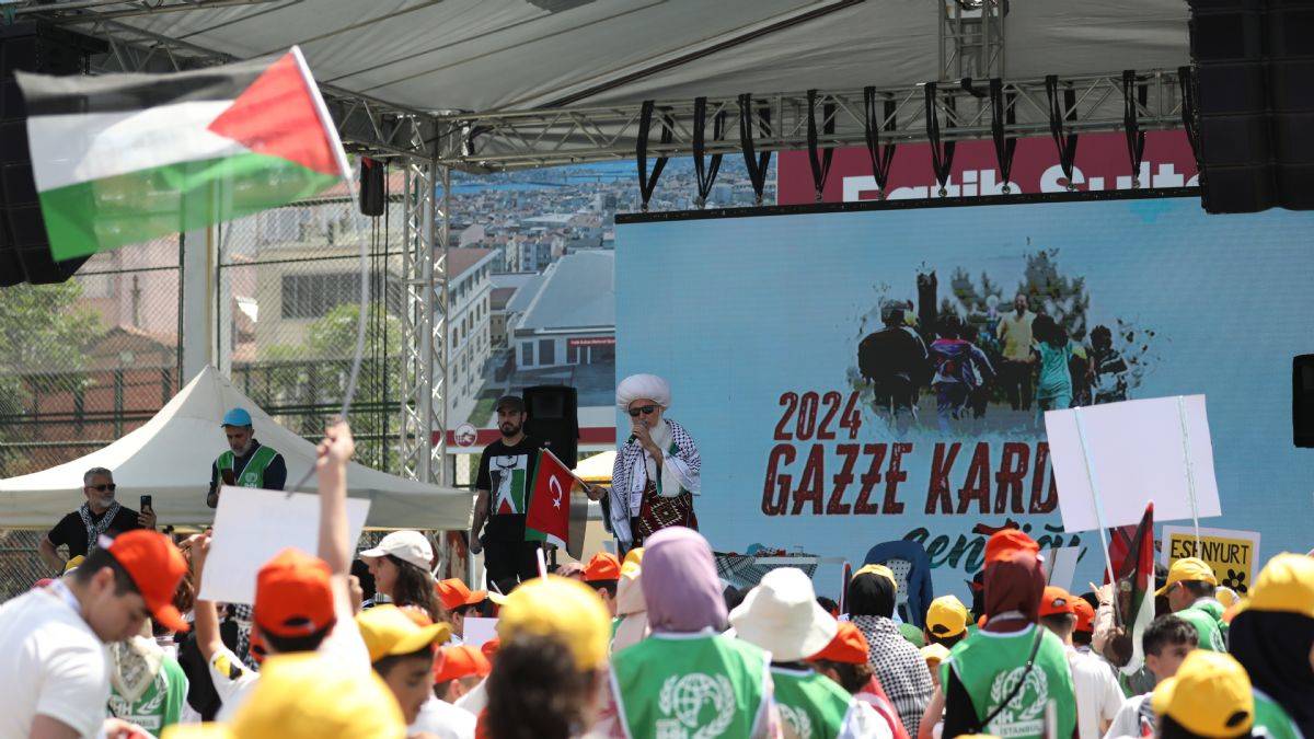 İstanbul’da “Gazze Kardeşlik Şenliği” düzenlendi