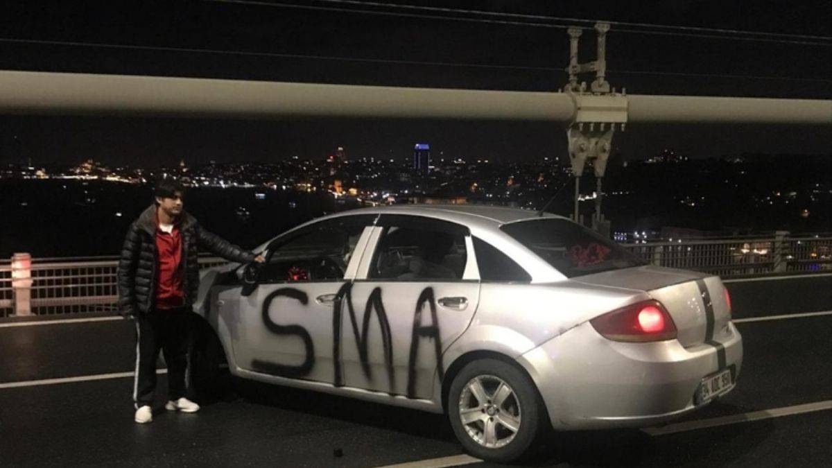 'Kırmızı kablolu pim'; Köprüdeki eylemin detayları...