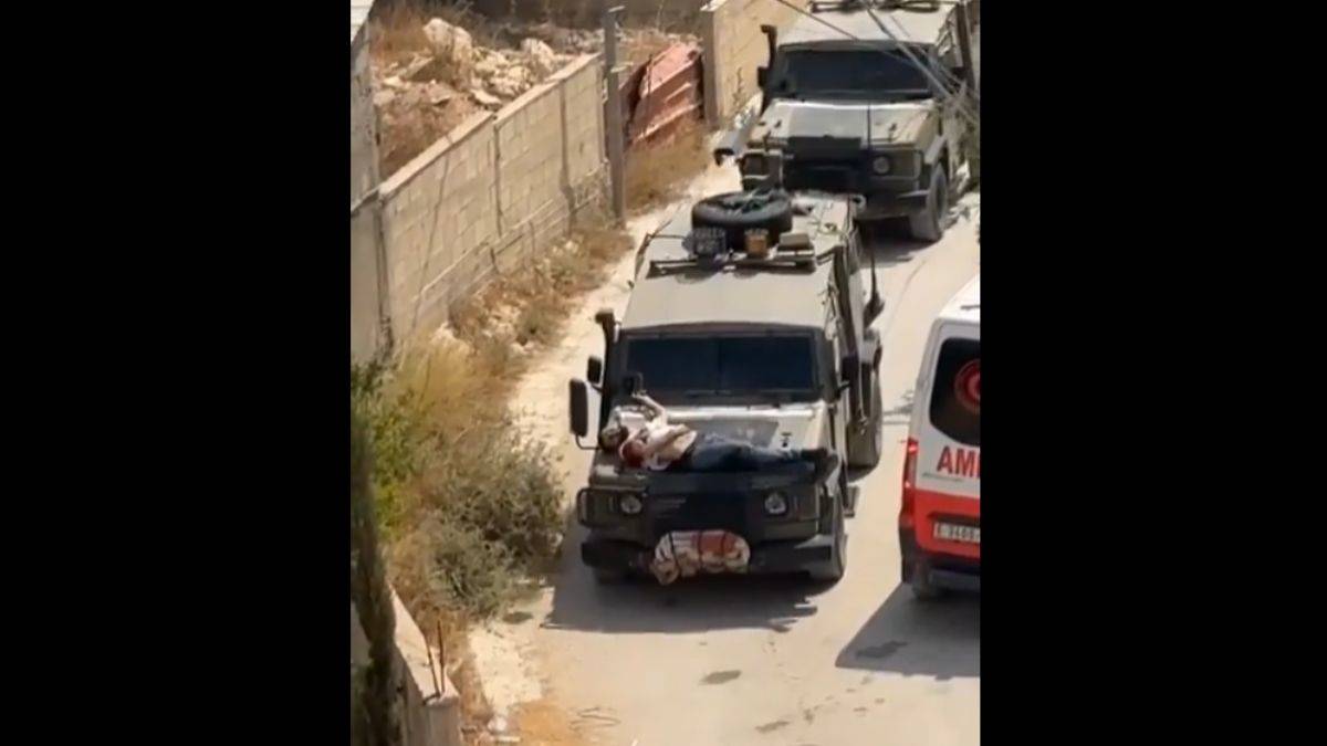 İsrail vahşeti: Yaralı Filistinliyi canlı kalkan yaptılar