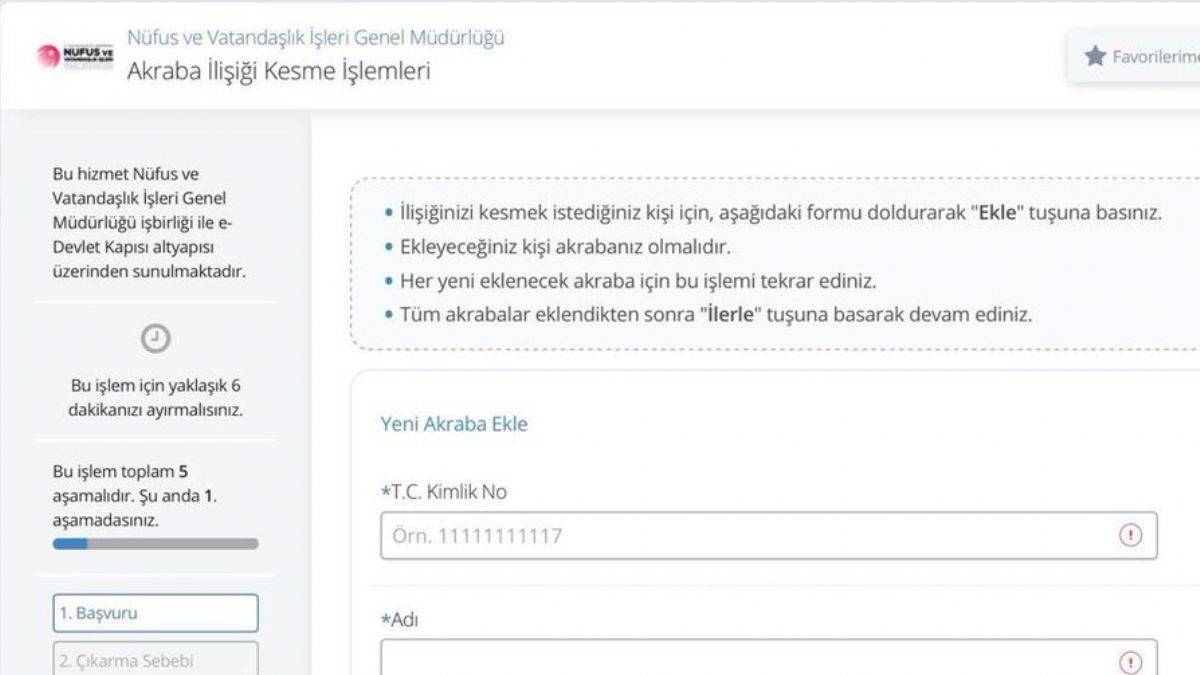 'Akrabalarınızı e-Devlet'te akrabalıktan çıkarabilirsiniz' iddiası