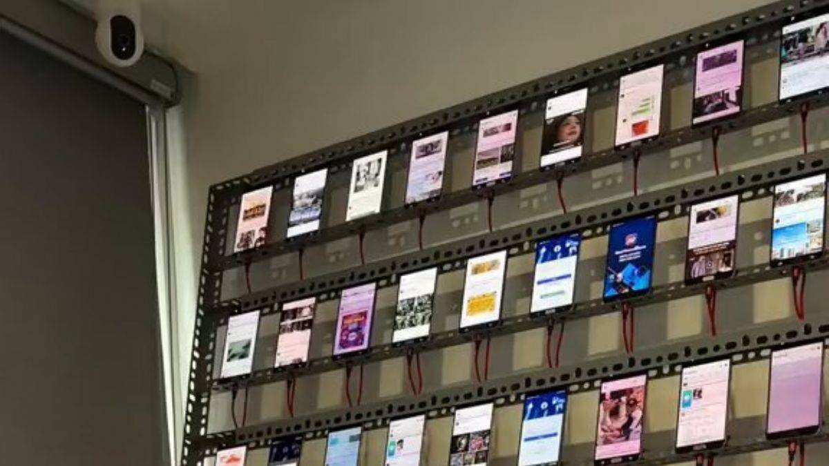 Sosyal medya için telefon çiftlikleri iş başında