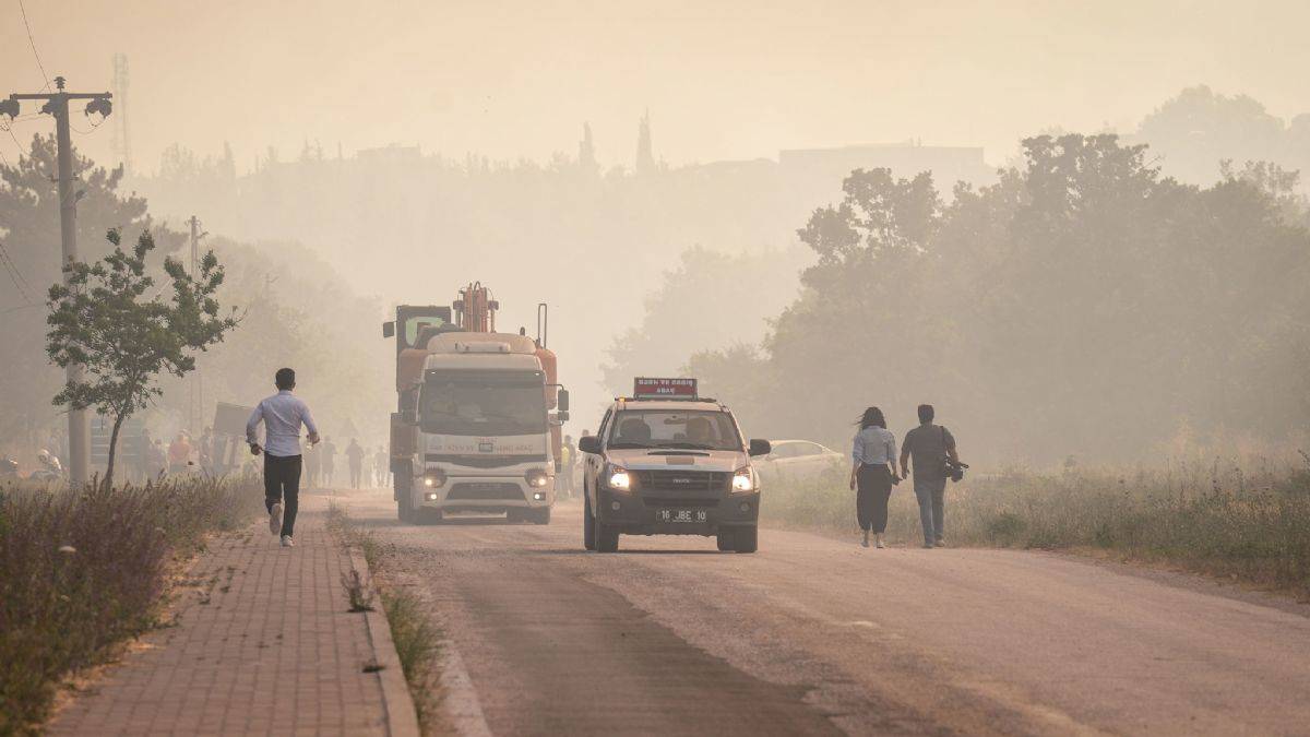 Bir yangın haberi de Bursa'dan!