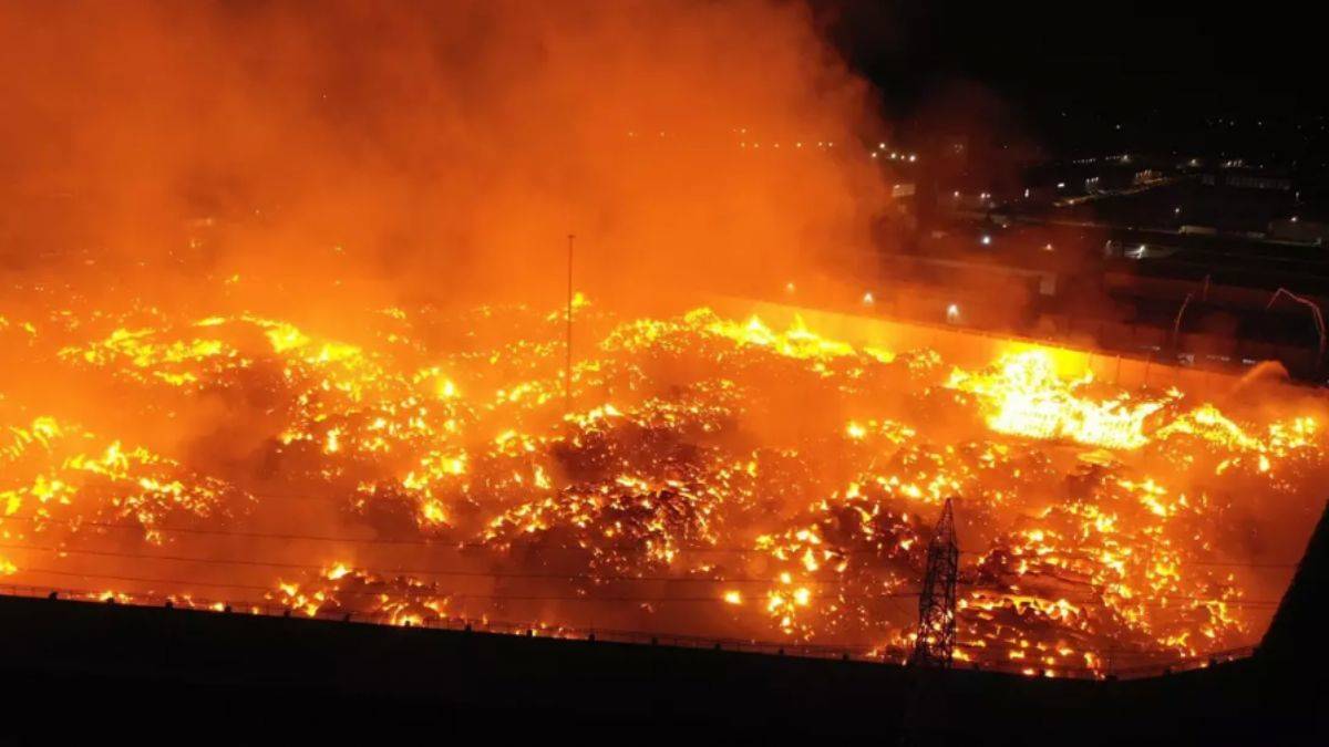 Aydın'da kağıt fabrikası 4 gündür yanıyor