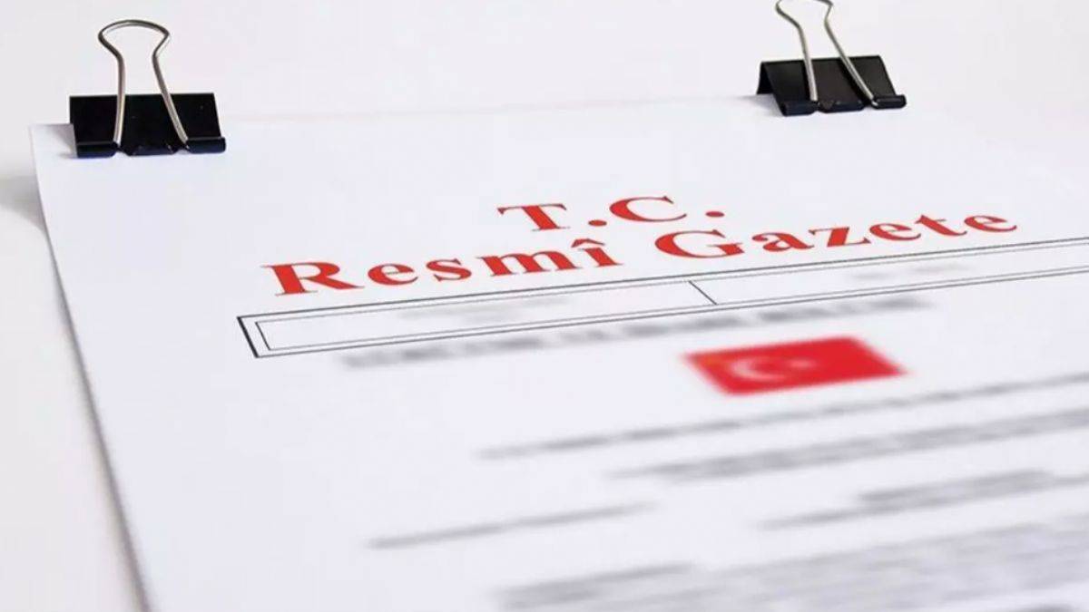 Karar Resmi Gazete'de yayımlandı!