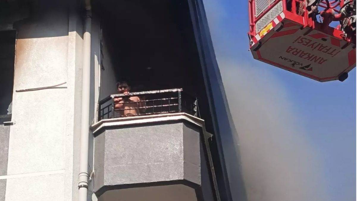 Ankara'da korkutan yangın!