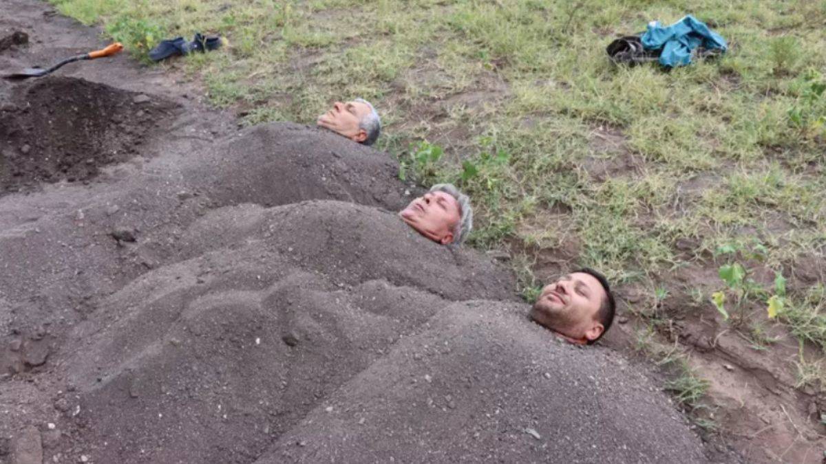 Dere kumuna gömülüp şifa arıyorlar