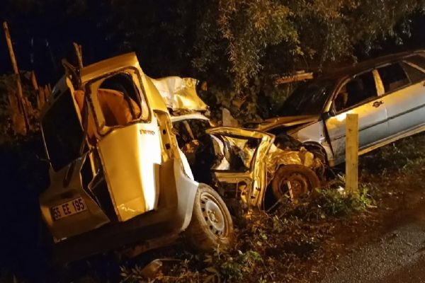 Samsun'da zincirleme trafik kazası! 1 ölü, 7 yaralı