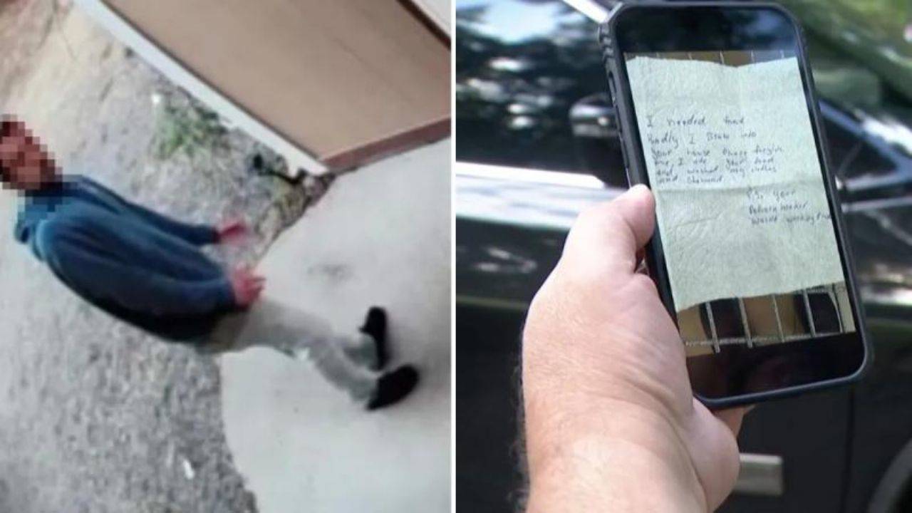 Hırsızın yemek ve temizlikten sonra bıraktığı not şaşırttı