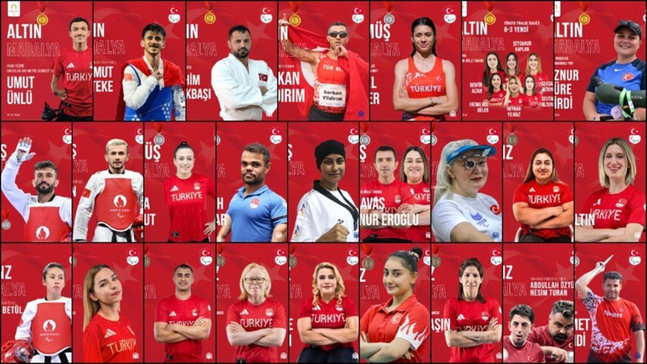 Türkiye rekoru: Paris 2024 Paralimpik Oyunları'nda 28 madalya