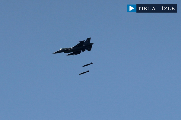 IŞİD hedefleri hem havadan hem karadan vuruldu