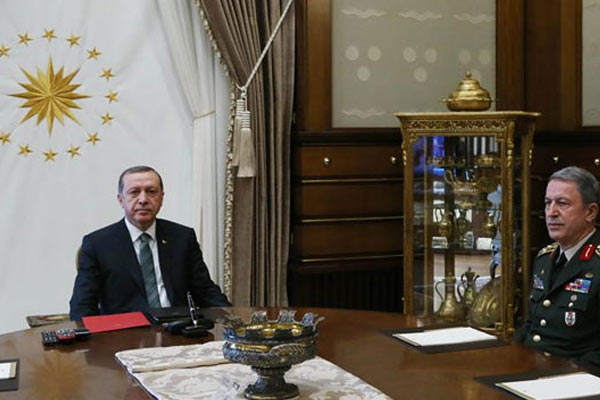 Erdoğan, Orgeneral Akar'ı kabul etti