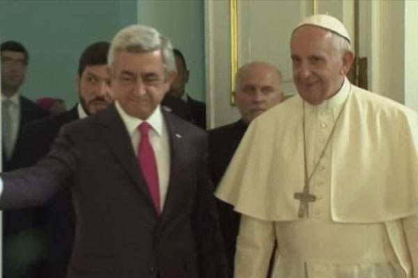 Papa Francis, Sarkisyan ile görüştü