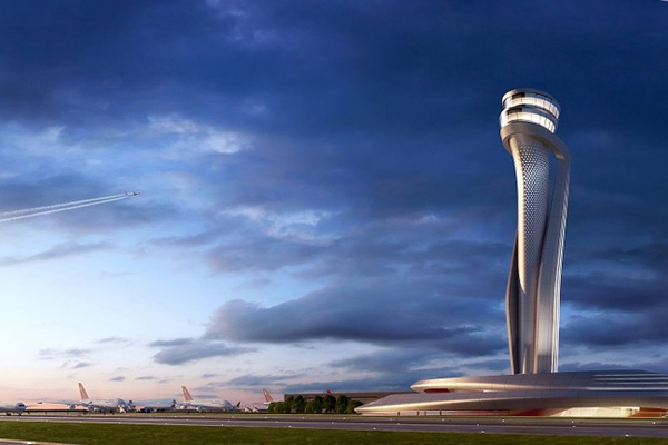 Havalimanında kulenin temeli atıldı