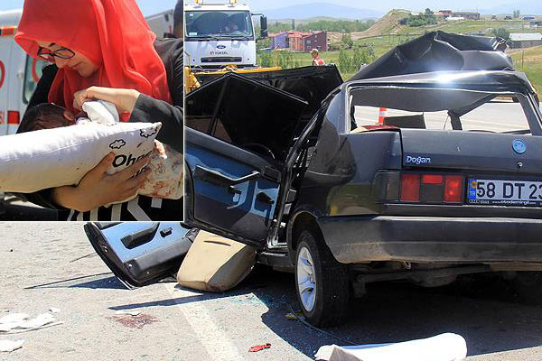 Kazada mucize kurtuluş