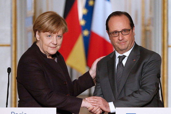 Merkel ve Hollande'den ittifak kararı