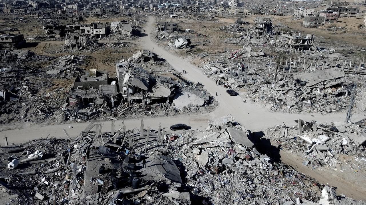 İsrail ordusunun Refah kentinde bıraktığı yıkım havadan görüntülendi