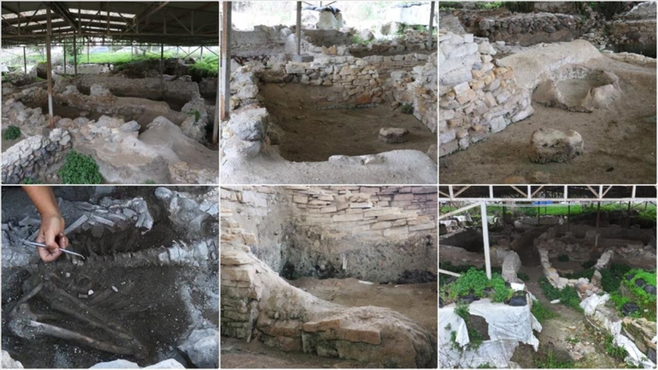 Santorini'deki volkanik patlamanın 3 bin 500 yıllık izleri Çeşme'de