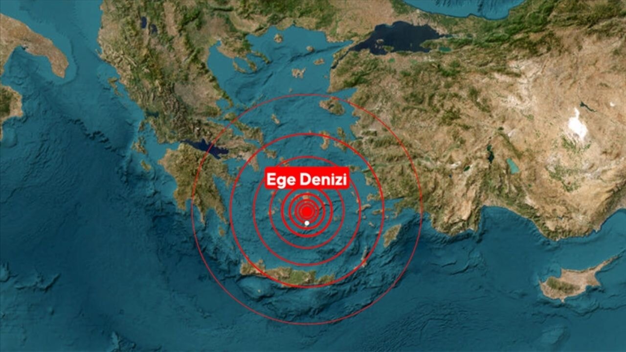 Ege Denizi'nde 5,2 ve 5,1 büyüklüğünde iki deprem