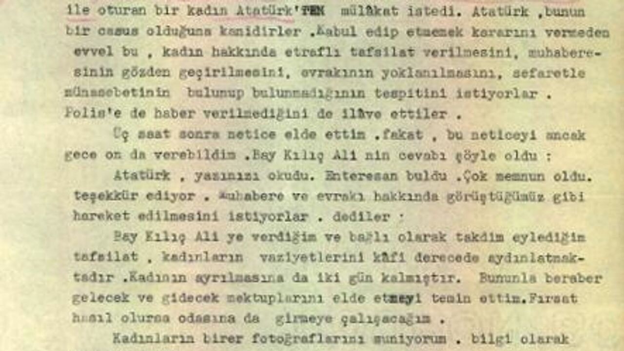 MİT, Atatürk'ün istediği İngiliz gazeteci raporunu paylaştı
