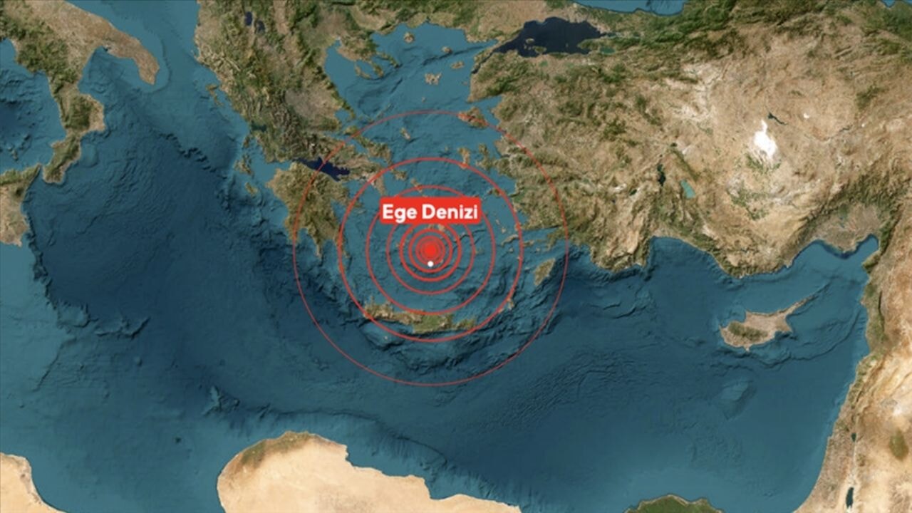 Ege'de 5 büyüklüğünde deprem