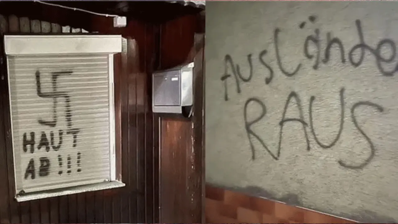 Almanya'da camiye ırkçı saldırı!