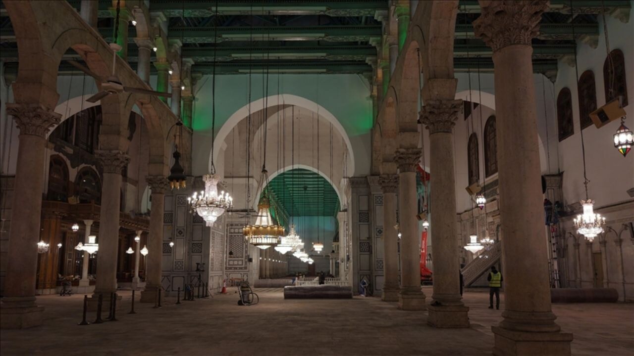 Şam'daki Emevi Camisi yenileniyor