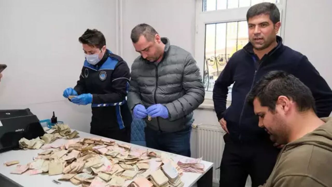 Dilencinin üzerinden çıkan para şoke etti
